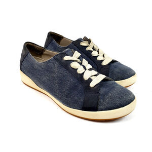 Dansko Olisa Womens Size EU 41 US 10.5-11 Blue Denim Canvas Casual Sneaker Shoes